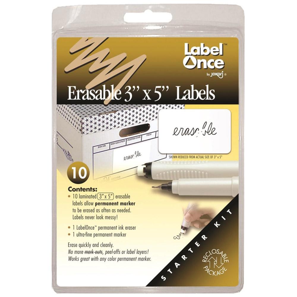 Etichette Cancellabili Jokari Jokari (3x5 pollici) (Kit di partenza)