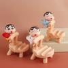 Anime Crayon Shin-chan Cute And Charming Action Figure PVC Model Playthings Mobile Phone Holder Cute And Charming Desktop Ornament Phone Support Gifts