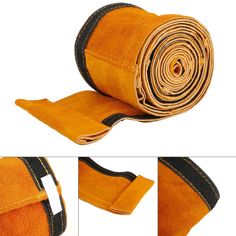 MIG Plasma Cable Cover Leather Hose Cover Long-lasting Performance Wear-resistant Leather Heavy Duty Leather Cover