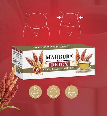 Mahbuba Detox Herbal Tea - Quinoali Natural Blend, 30 Bags for Cleansing and Wellness