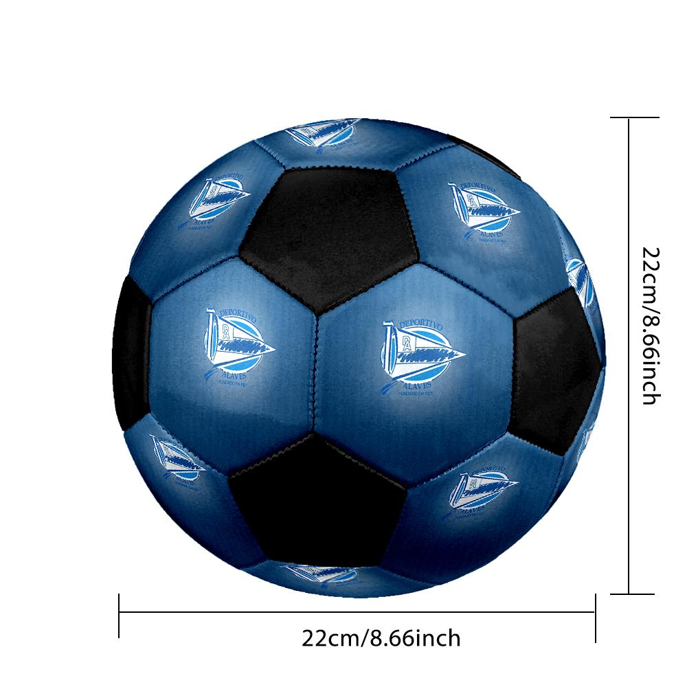 Deportivo Alavés Soccer Ball Colorful All Ages Machine Stitched PVC Competition Ready Durable High-Bounce