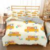 Coleções de Roupa de Cama de Trem de Desenho Animado 23 Peças Capa de Edredom Carro de Brinquedo Caminhão Capa de Colcha Macia Tamanho Solteiro Queen King Capa de Edredom de Poliéster