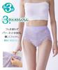 Nissen Shapewear Cotton Blend Supports the Stomach and Lace Smoky Size 3L Women's 3-in-1 Girdle, Stretch, Hips, Deep-Length Panties, 4-Pack, Color,