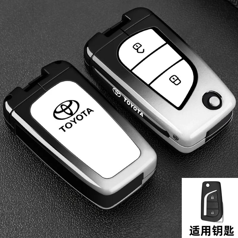Car Key Case Fob Cover For Toyota Auris Corolla Avensis Verso Yaris Aygo Scion TC IM Camry RAV4 Forturner Car Accessories