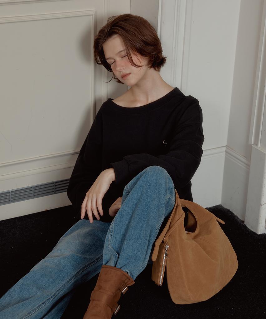 Anoetic Anc Suede Hobo Bag_Camel
