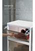 Large Capacity Folding Storage Cabinet with Wheels - Multi-layer Organizer for Snacks & Clothes