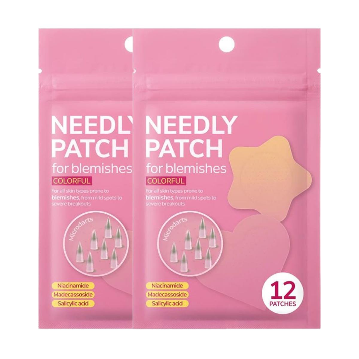 NEEDLY Anti-Trouble Get Rid Of Patch Colorful Blemish Spot Care (12 Patches x 2 Pack)