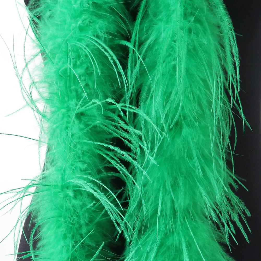 

Size 2/1 Beautiful Fluffy Ostrich Feather Scarf Dress Skirt Clothing Shawl Crafts Accessories зелёный
