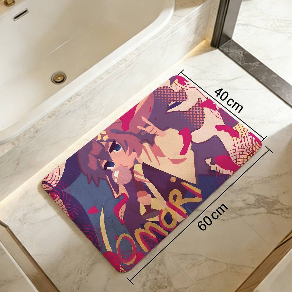Anime Omori Bathroom Mat Kids Room Bedroom Decoration Balcony Anti-Slip Doormat Living Room Welcome Rug