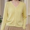 Women's French Style Soft V-Neck Knit Cardigan