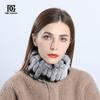 Bibs for Men and Women In Winter, Korean Version Thickened Neck Guard, Warmth, Handmade Otter Rabbit Fur Scarf, Hairband, Dual-purpose Neck Cover