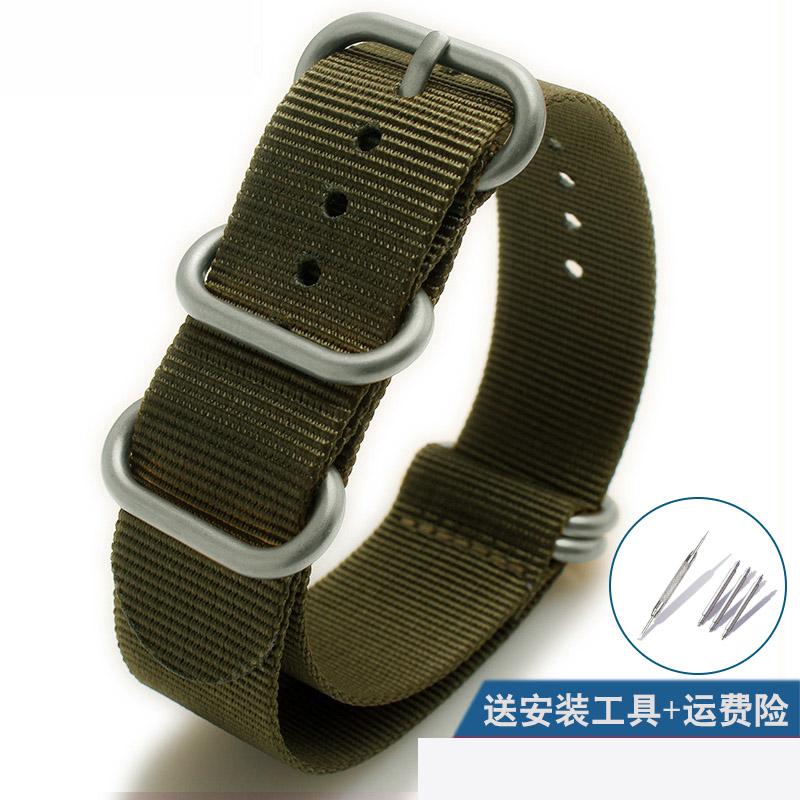 Nylon Watch Strap Bracelet Watch Strap 20 22 23 24 26mm Sport Fashion Bracelet Watch Accessories Manual Suture Simple Strap