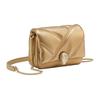 Serpenti Cabochon Geometric Oversized Quilted Pattern Classic Snake Head Magnetic Closure Mini Shoulder Bag Women Shoulder Bag Gold 292999