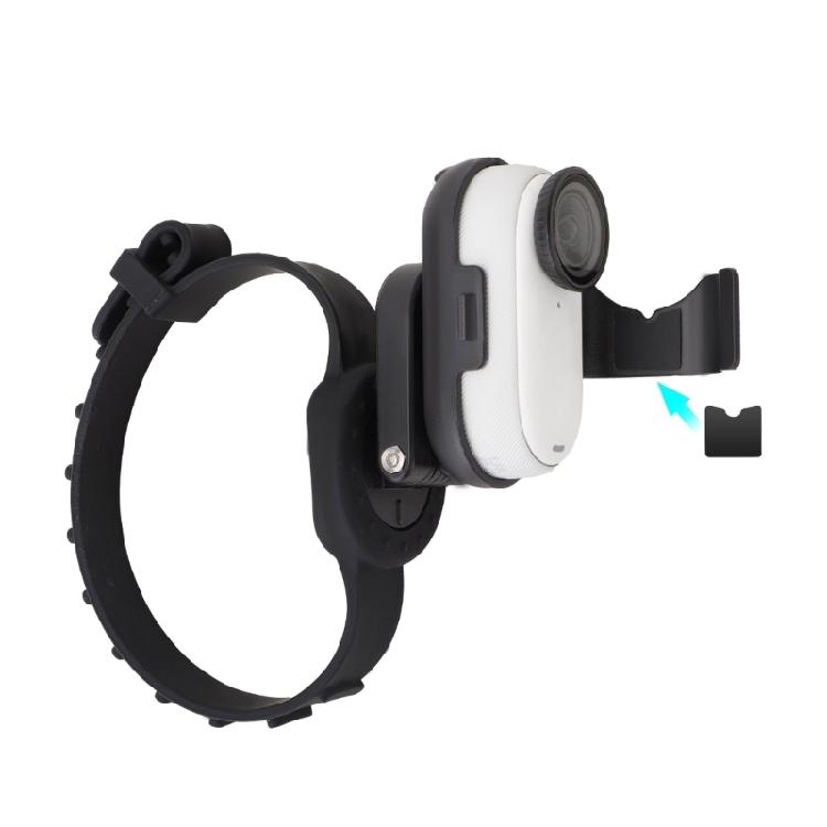 Flexible Action Camera Wristband with Magnetic Stand, 360 Degree Rotation Silicone Straps for GO 3 GO 3S Camera