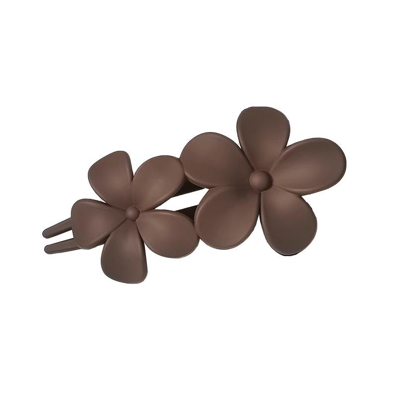 Korean Style Floral Hair Clip for Women - Versatile Duckbill Bun Accessory