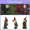 Creative Naughty Gnome Garden Statue Vibrant Resin Dwarf Yard Outdoor Decorative Sculpture