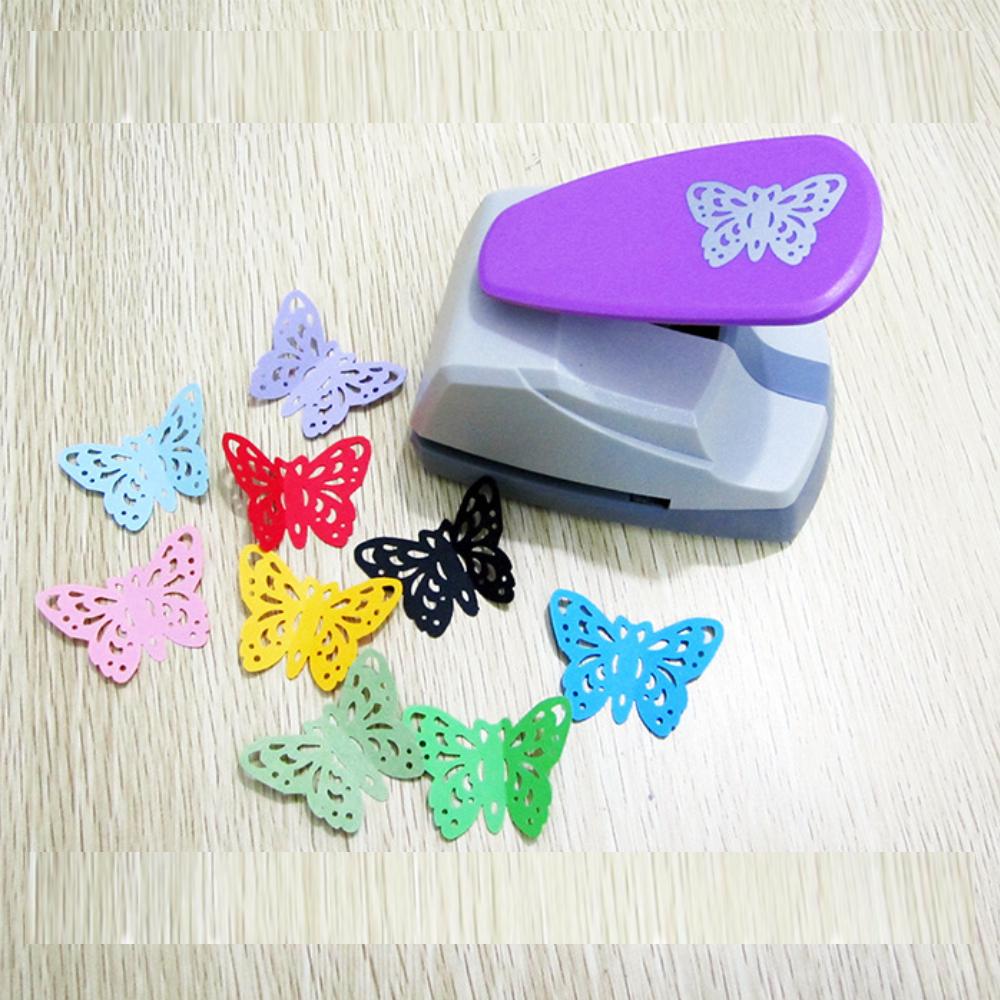 DIY Paper Cutting Butterfly Hole Punch New Scrapbooking Handmade 3D Shape Board Punch ABS Plastic Kid Hole Punch Children