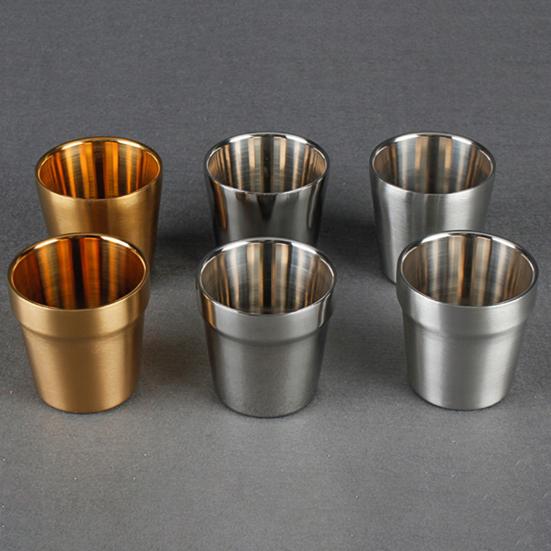 Double Wall Stainless Steel Coffee Wine Beer Tumbler Mugs Cups Bar Drinkware