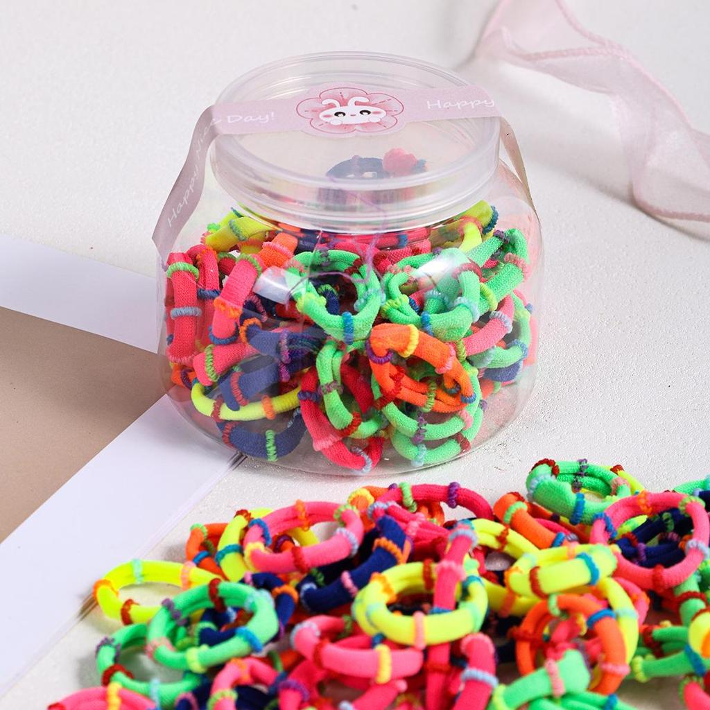 High-Elasticity Hair Ties for Girls - Gentle on Hair, Perfect for Children's Hairstyles