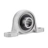 KP001 12mm Pillow Block Bearings Flange Bore Auto Self Adjust Center Mounted Support