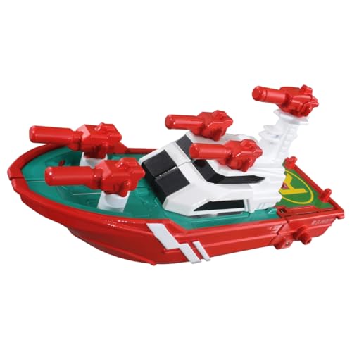 TAKARA TOMY Tomica Job Labor Firefighting Unite Vehicle Fireboat Miniature Car Toy for Ages 3 and Up