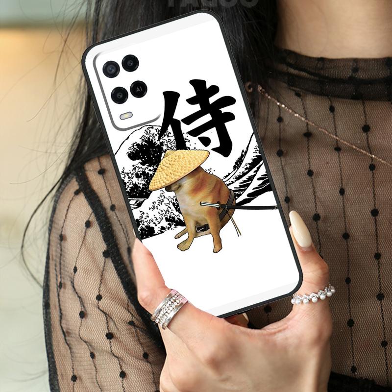 Cheems Doge Case For Oppo A5 Pro A15 A17 A57 A77 A18 A38 A58 A78 A98 A94 A74 A54 A40 A60 A80 A96 A76 A16