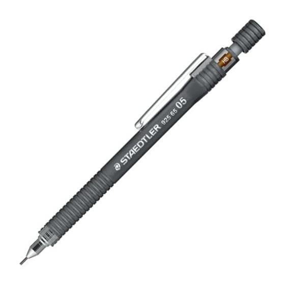 STAEDTLER Mechanical Pencil, Drafting, Metallic Gray, 0.5mm, Entry Model, 10 Pack (925 65-05*10)