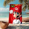 Ultra-Soft Beach Towel with Mario Theme,Ideal for Pool - Camping, Diving - Perfect Travel Essential, Vibrant Beach Towel.