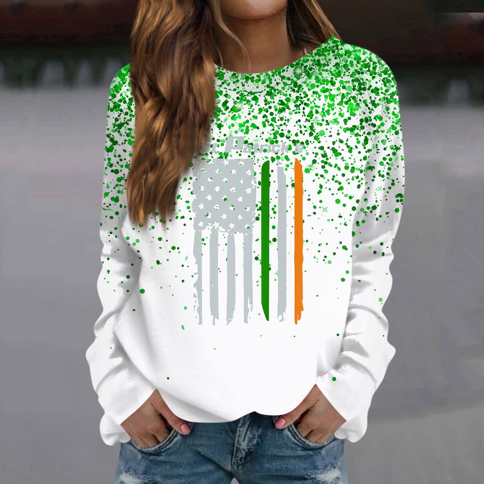 

Жіноча модна повсякденна толстовка з круглим вирізом і принтом з довгими рукавами XL