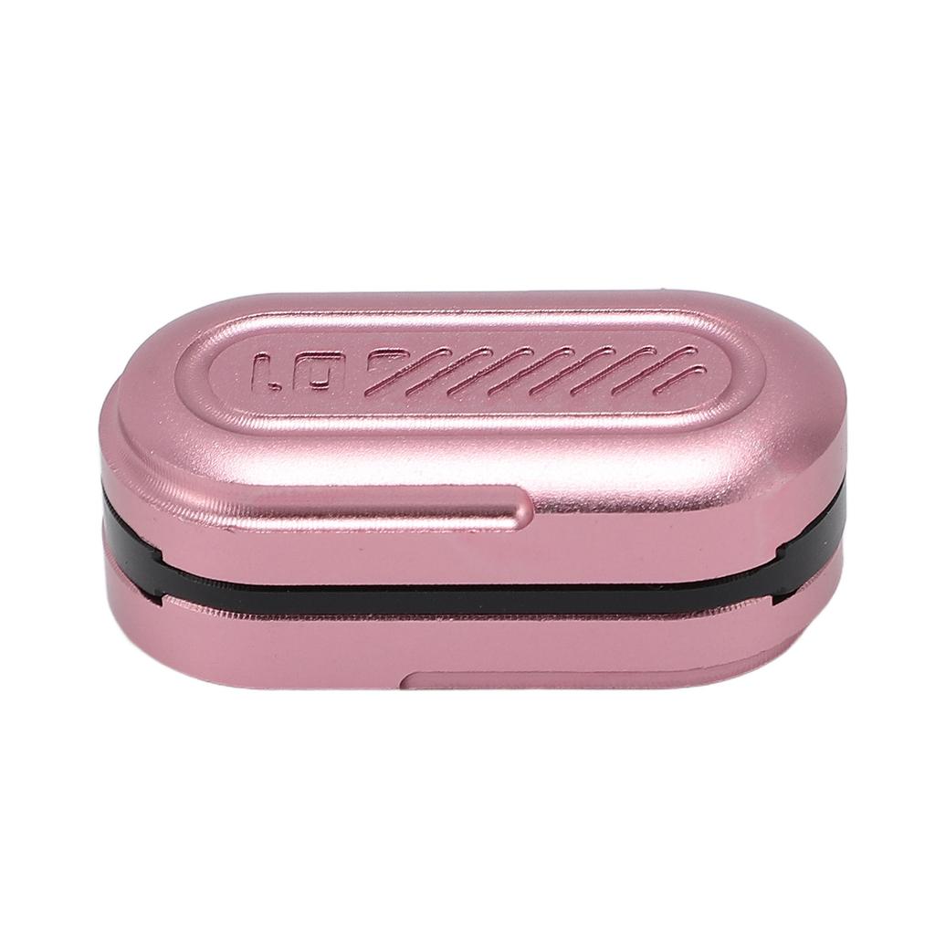 Mini Metal Haptic Push Slider 3 Layer Capsule Shape Inspired Finger Push Card Slider Toy for Travel