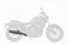 Gear Wyvern Classic Black Edition Muffler for Rebel 500 R's Slip-on MH56-03CB (17-22/23-)