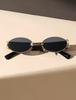 1PC Unisex Plastic Fashion Oval Sunglasses UV Protection for Street Photography Beach Travel Party Driving