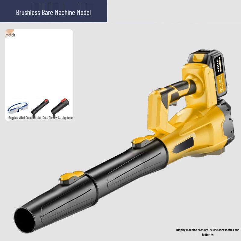 Brushless Lithium Battery Snow & Leaf Blower with Charger - Portable Turbine Fan
