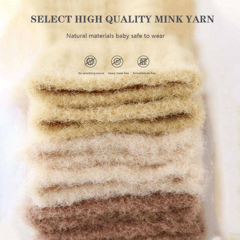 4 páry/lot Sada dětských ponožek Teplé Měkké Bavlněné Dětské Ponožky Bezešvé Pohodlné Středně Vysoké Dětské Ponožky Pro Chlapce A Dívky