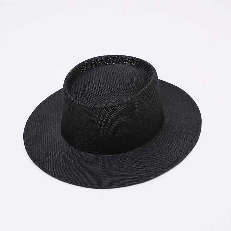 Fashionable Casual Wide Brim Jazz Hat Spring Summer New Style Outdoor Sun Protection Panama Straw Hat Versatile Casual Hat