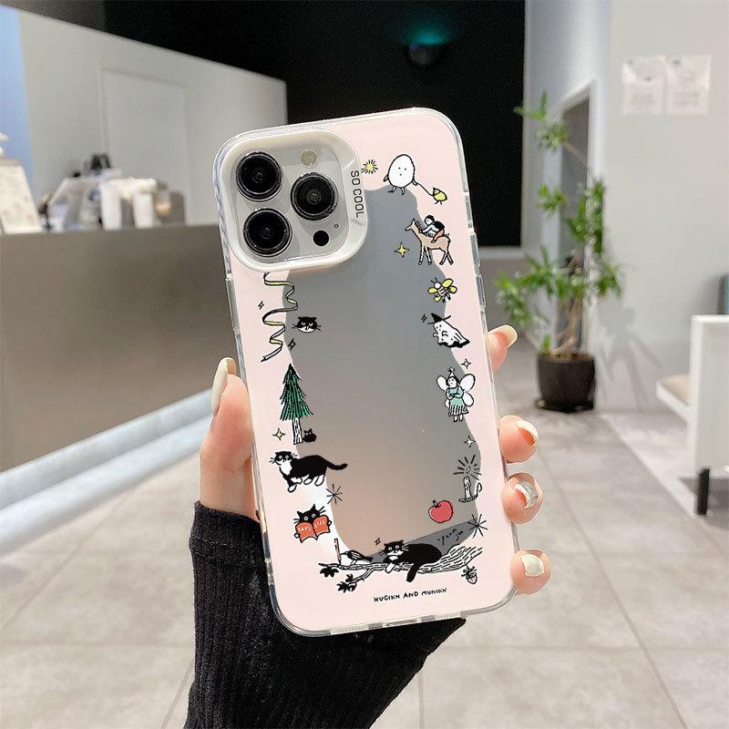 

CASE Sun Jenny and Lu Yuxiao s Same Style Chocolateye Refreshment Cat for Apple 15promax Mobile Phone Case For iPhone 17PROMAX