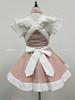 MODKOKU Maid Outfit Mini Maid Gothic Idol Winter Size 6-Piece Set, Women's, Gothic, Subculture, Y2K, Striped, Lolita, Ruffle, Lace, Ribbon, Outfit,