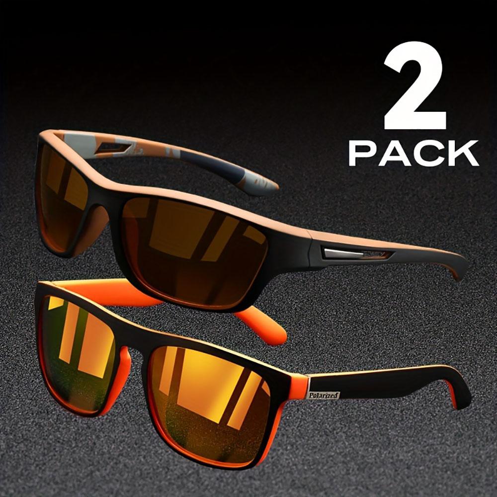 2pcs UV Protection Sunglasses Anti Glare Sun Shades For Summer Party Vacation Travel Driving Fishing