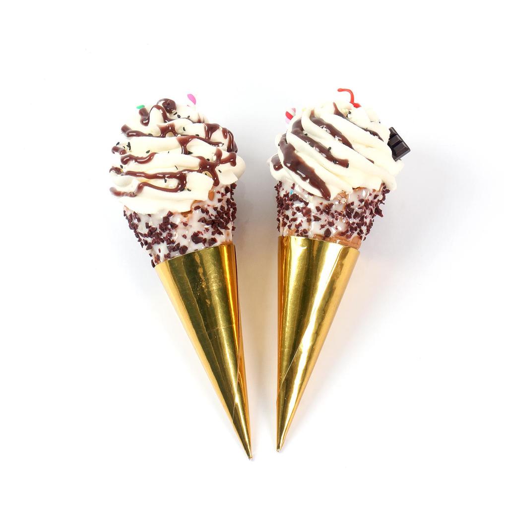 Cono Gelato Croccante Marmellata Simulazione - Oggetto di Scena Decorazione Negozio Bevande Fredde