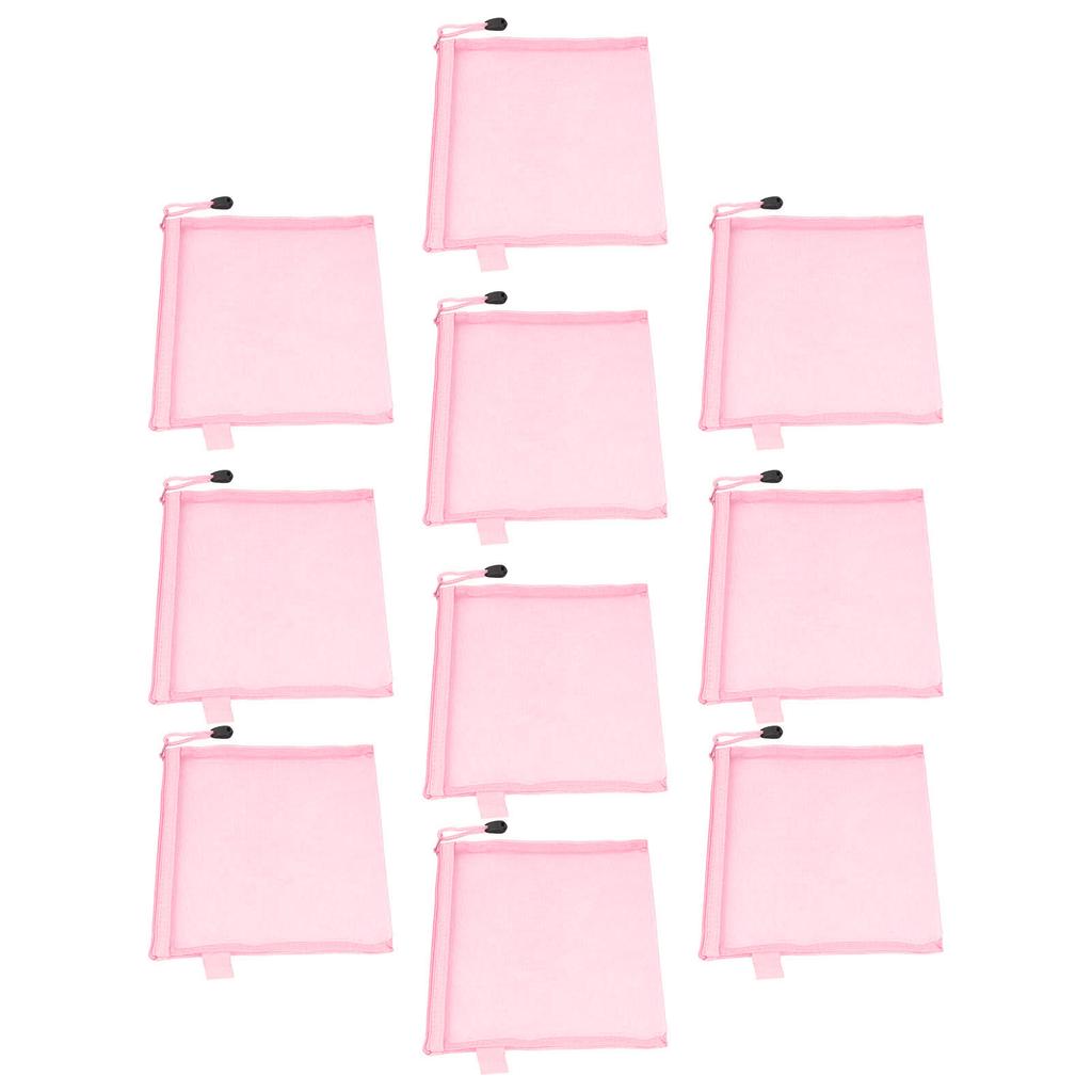 10PCS Zipper Documents Pouch Waterproof Tear Resistant A5 Paper Size Document Organizer Bag