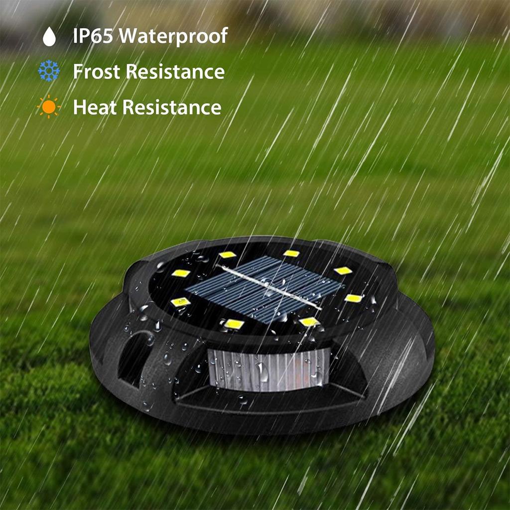LED Coloful Lighting Solar Power Buried Light Floor Decking Outdoor Garden Lawn Path Lamp