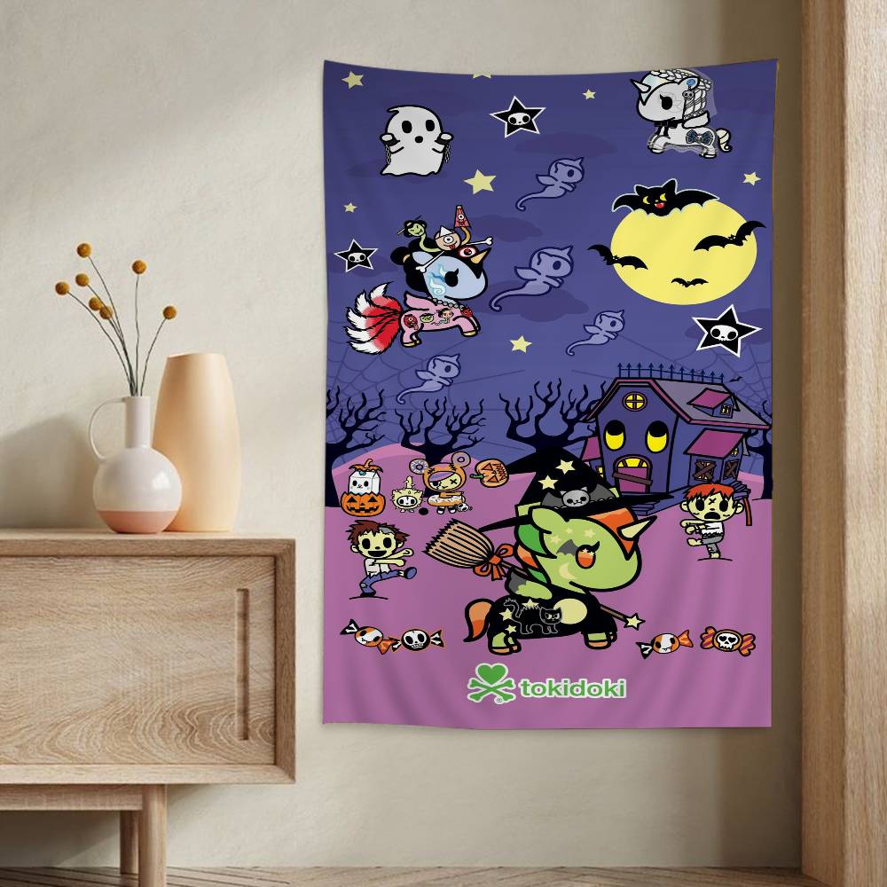 

Japan Tokidokis Cartoon Tapestry Art Science Fiction Room Home Decor Wall Hanging Sheets 50x70cm