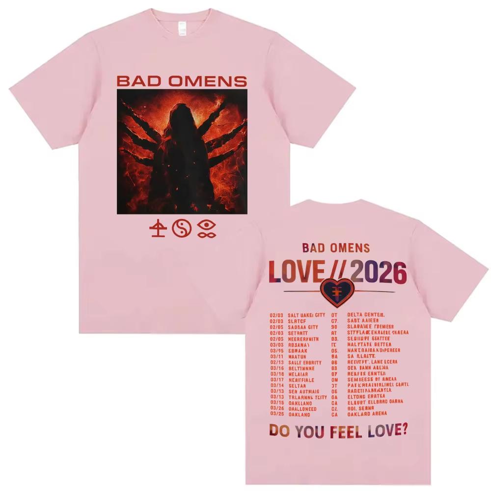 Band Bad Ounisexs Do You Feel Love Love 2026 Tour Merch T Shirt Unisex Clothes Fashion Vintage Tshirts Pure Cotton Fashion Tshirt