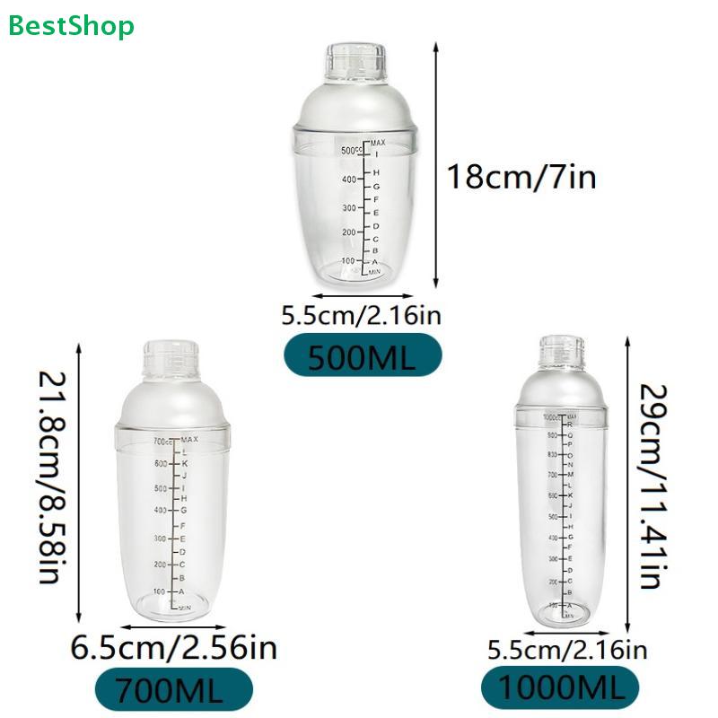 3/5/7Pcs Cocktail Shaker Set Cocktail Shaker And Measuring Jigger Set Drink Mixed Hand Shaker Tools For Bartending And Home Bar