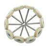 10PCS 3MM Schaft Schleifen Polieren Polieren Runde Rad Pad Wollfilz Werkzeug Für Dreh Werkzeuge Zubehör Pinsel Grinder kopf Bohrer Polierer
