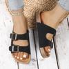 Slippers For Women Cork Footbed Beach Sandals Outdoor Suede Clogs Sandals With Adjustable Buckle Men Sandals