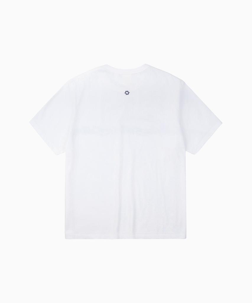 HELLO SUNRISE Hs Wave Logo Tee_White