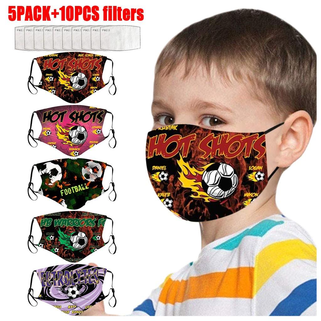 Buy [TCE] 5pcs Children's Adjustable Windproof Reusable Ball Printed ...