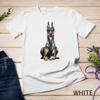 Watercolor Portrait Doberman Pinscher For Dog Owners Unisex T-shirt