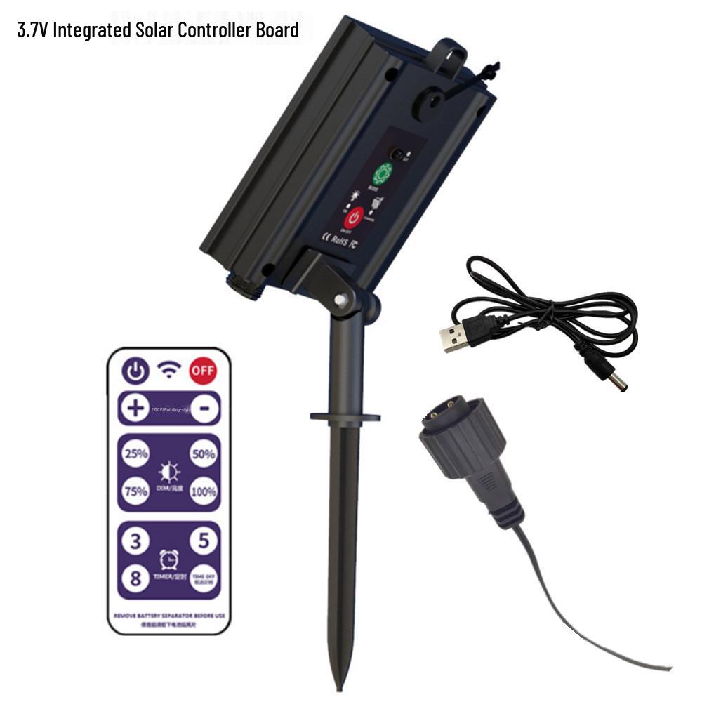 

3.7V to 24V Solar String Light Controller with DC Charging Copper Wire Circuit Board Boost Output 24V